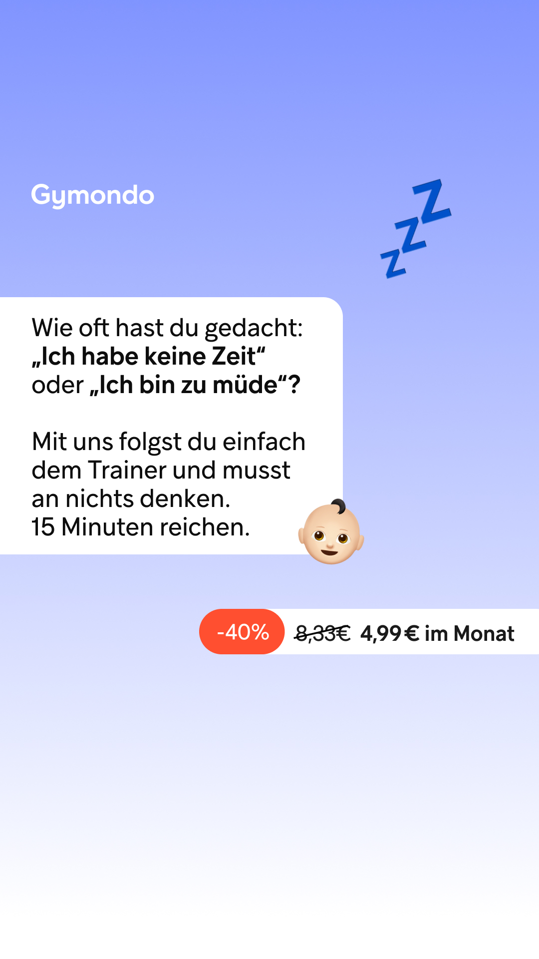 Gymondo Facebook ad