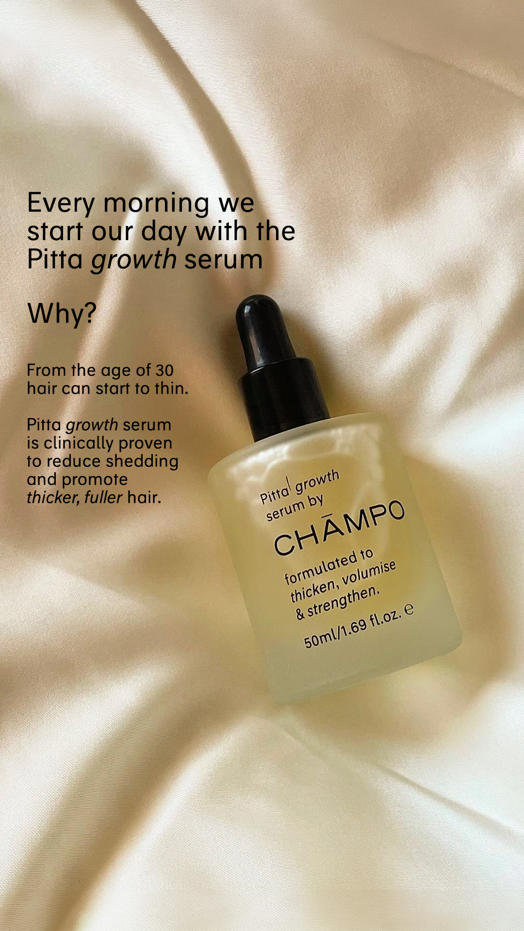 Chāmpo Haircare Facebook ad