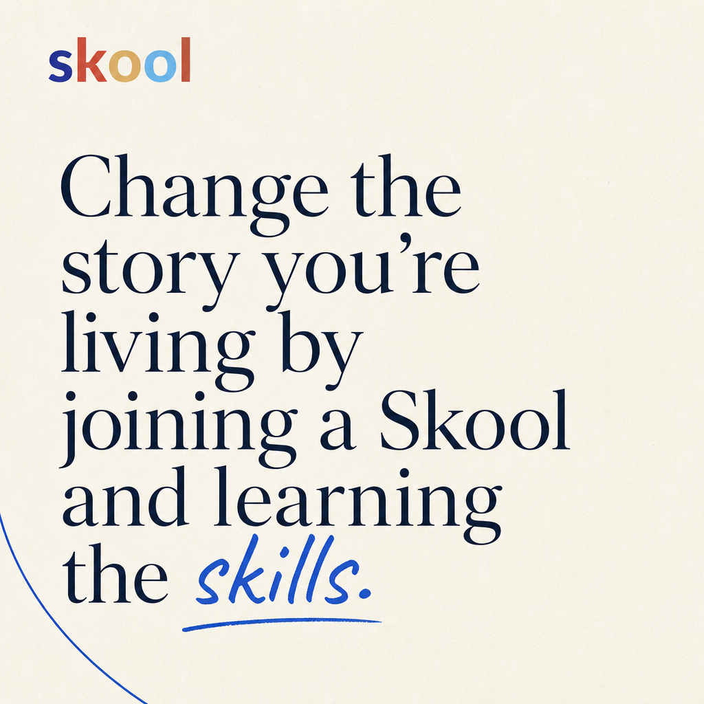 Skool Facebook ad