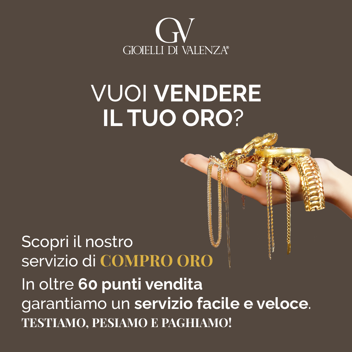 Gioielli di Valenza Facebook ad: Vendi il tuo oro