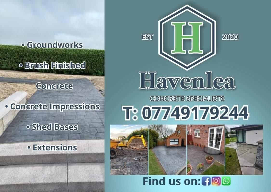 Havenlea Facebook ad: Havenlea Concrete