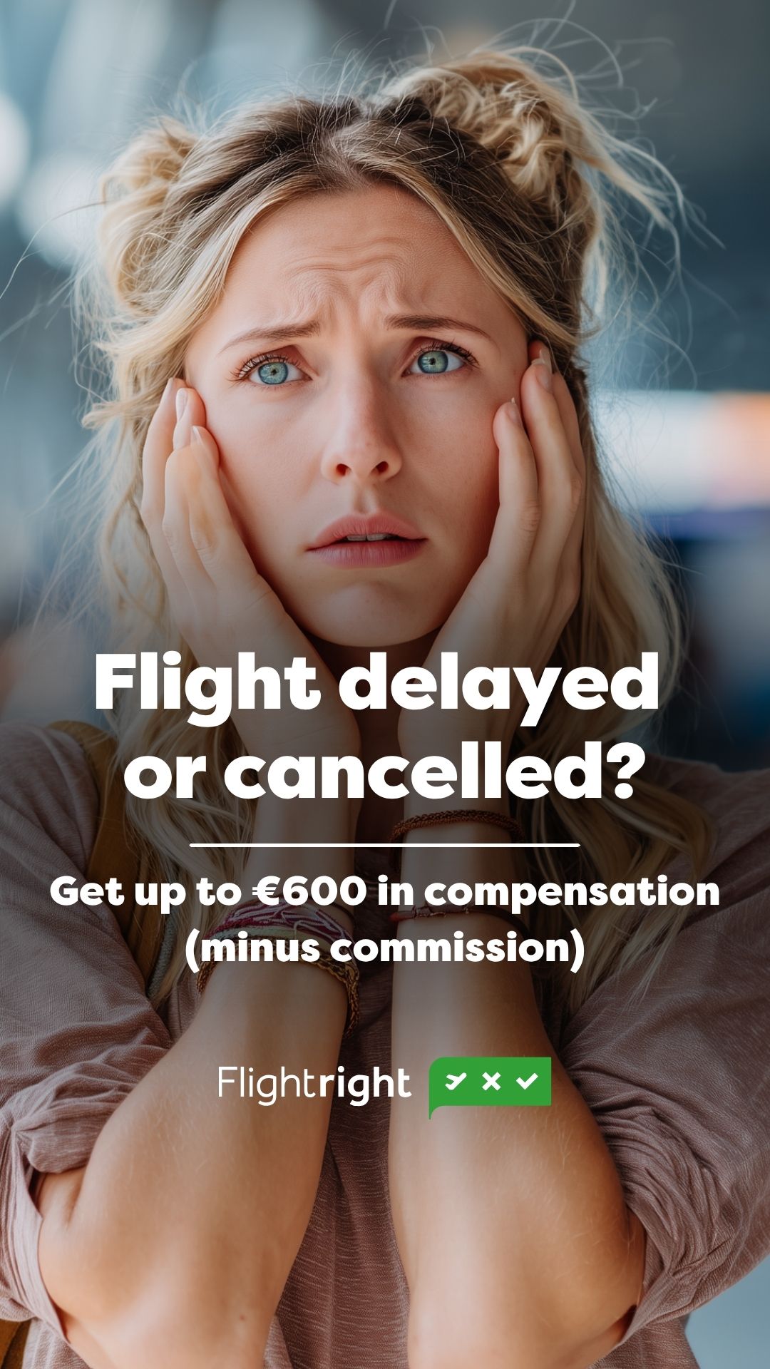 Flightright Facebook ad