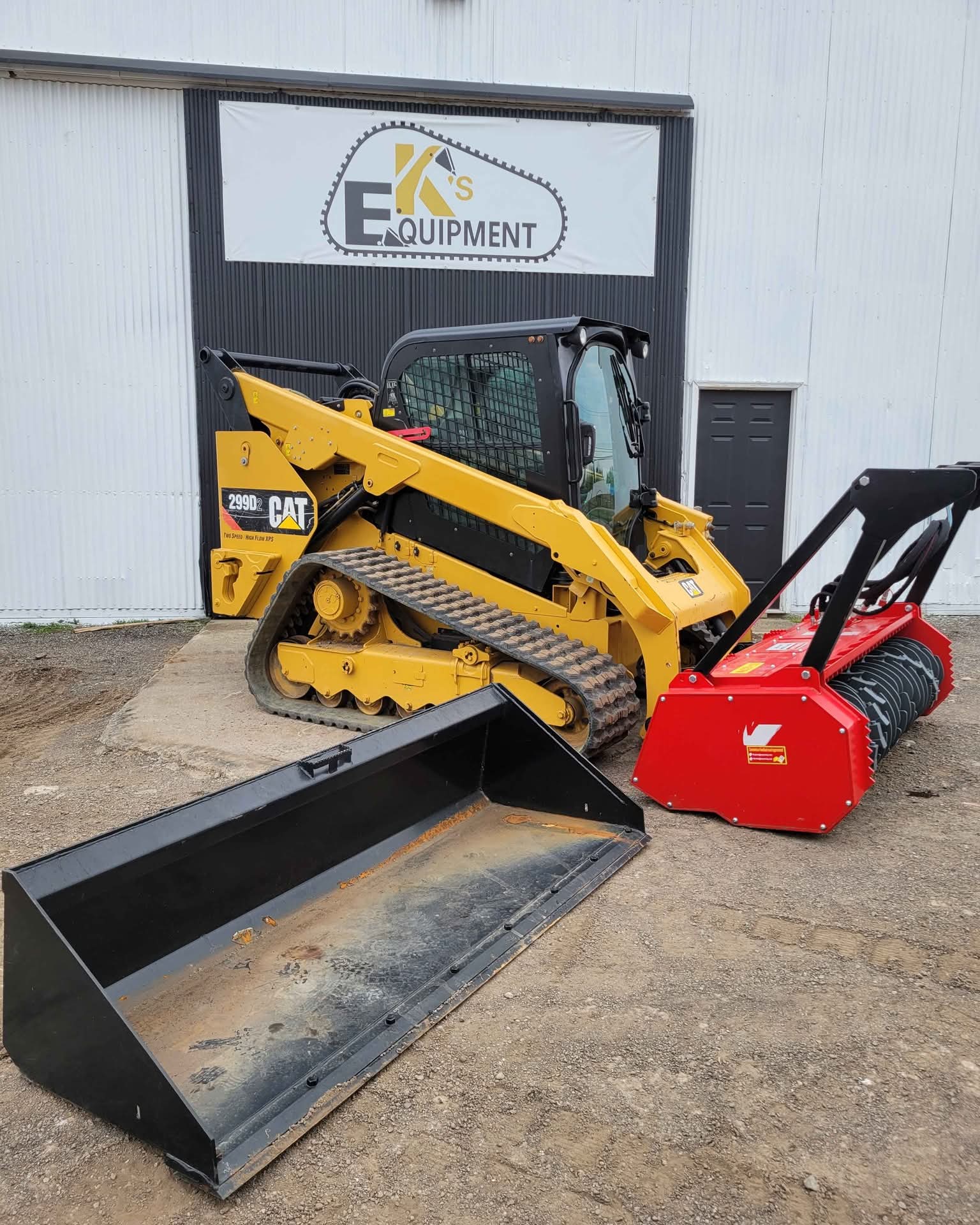 John Bianchi Facebook ad: 2016 Caterpillar 299D2 Skidsteer Mulching Package
