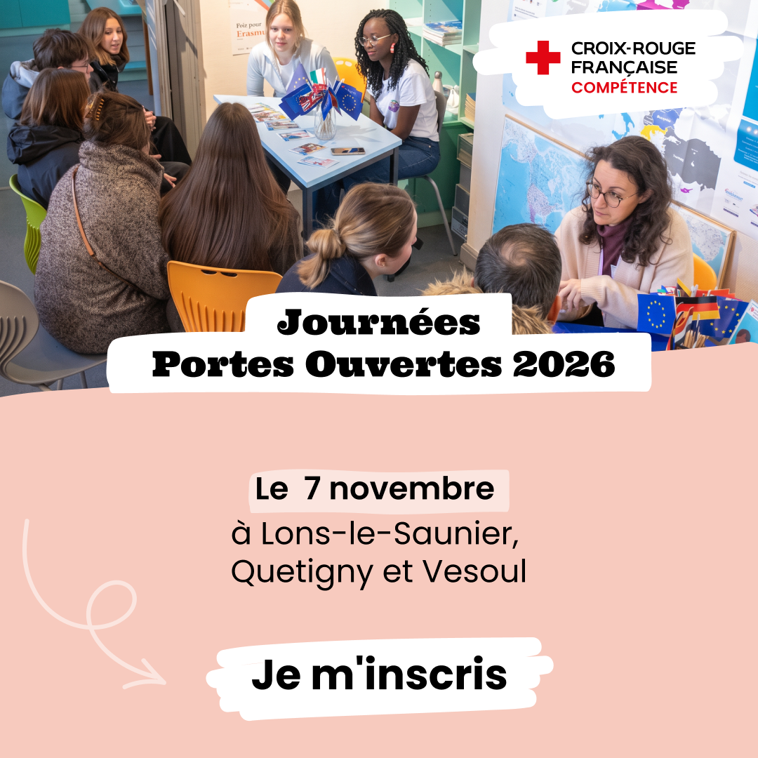 Croix-Rouge Compétence Facebook ad: Inscris-toi dès maintenant