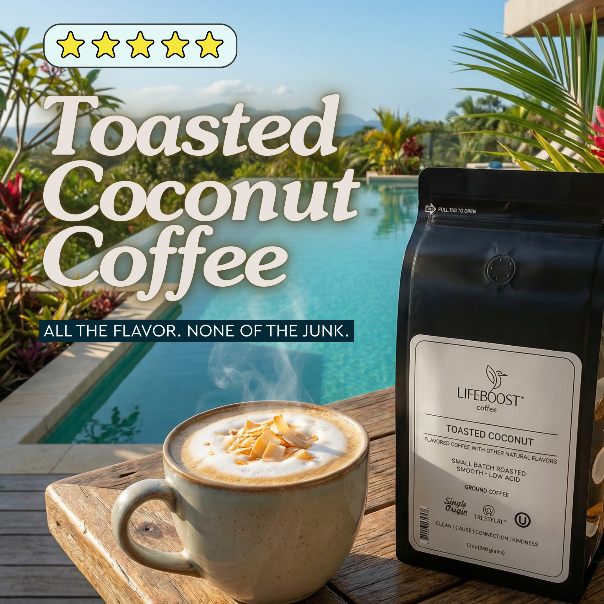 Lifeboost Coffee Facebook ad
