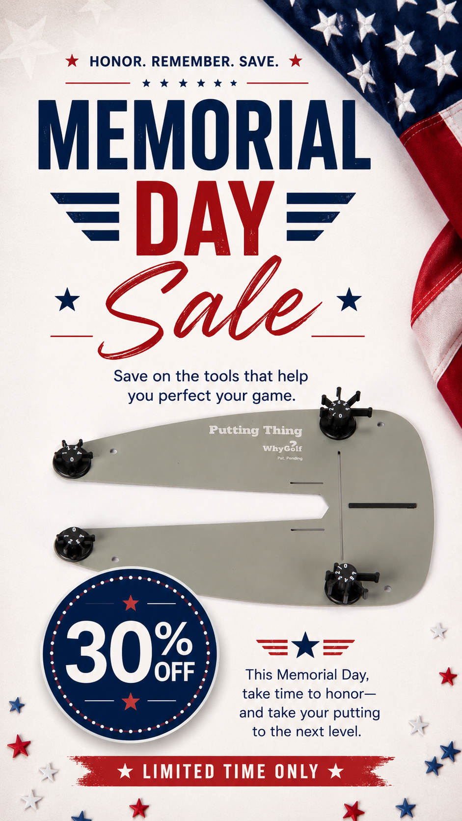 WhyGolf Facebook ad