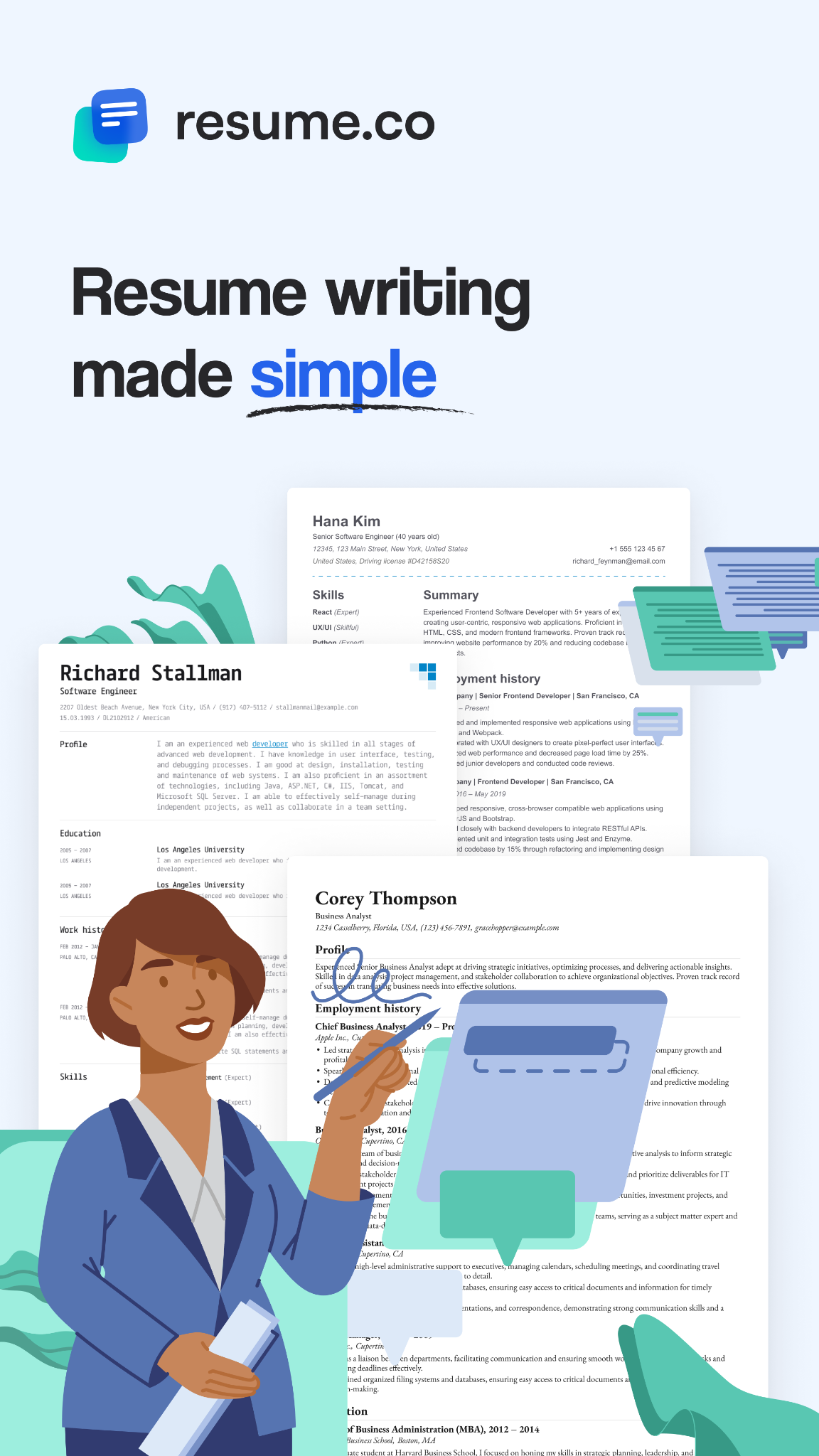 Resume.co Facebook ad