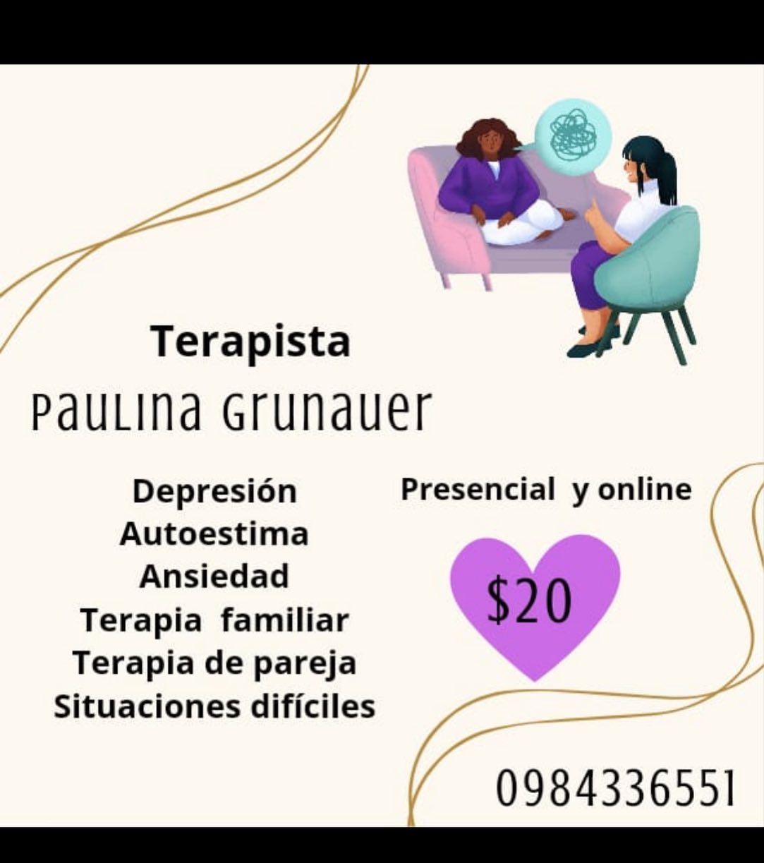 psicoterapeuta.paulina Facebook ad: Nunca es tarde para ser feliz:)