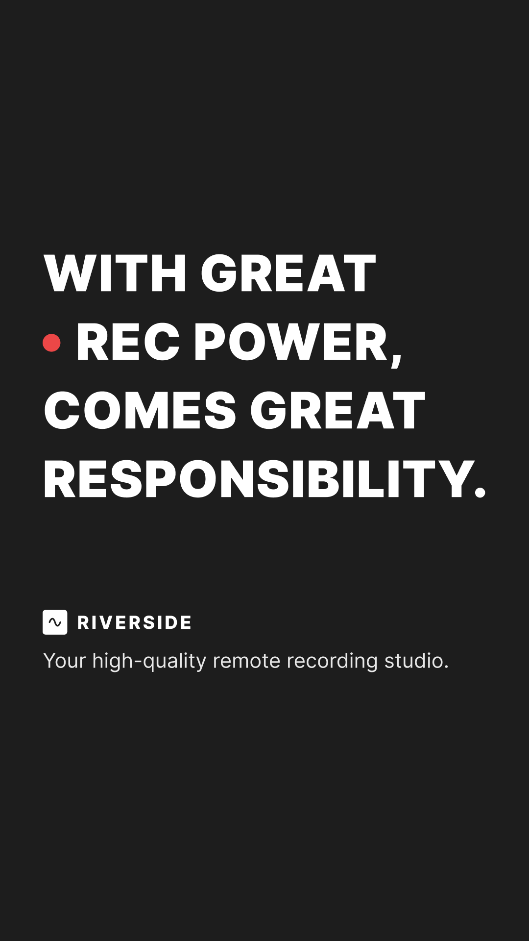 Riverside.fm Facebook ad