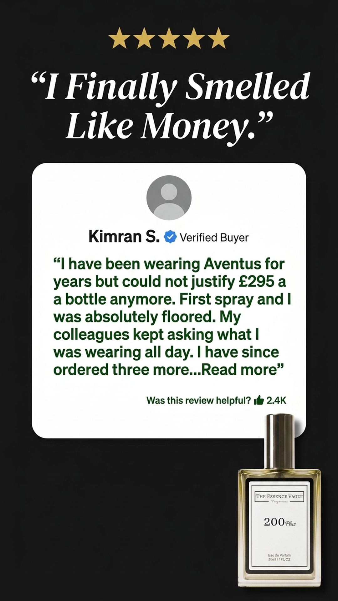 The Essence Vault Facebook ad