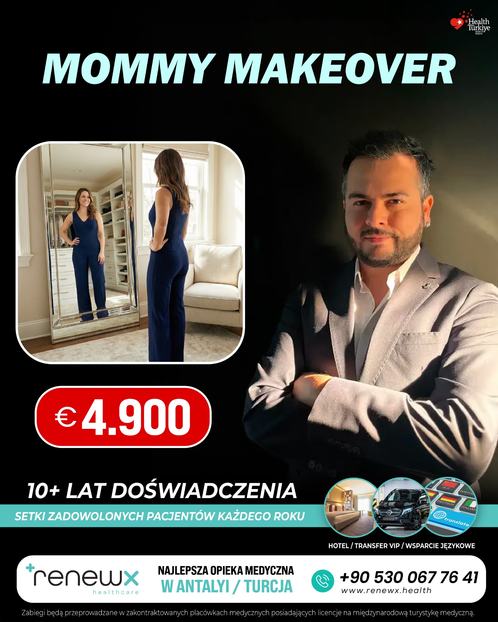 RenewX Health Facebook ad: Najlepsze Usługi Medyczne Turcja / Antalya