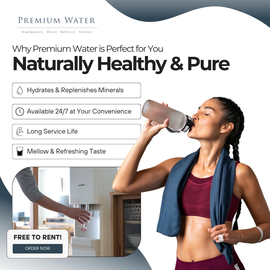 Premium Water SG Facebook ad: PREMIUM WATER Order Form - a Water Dispenser and a Plan