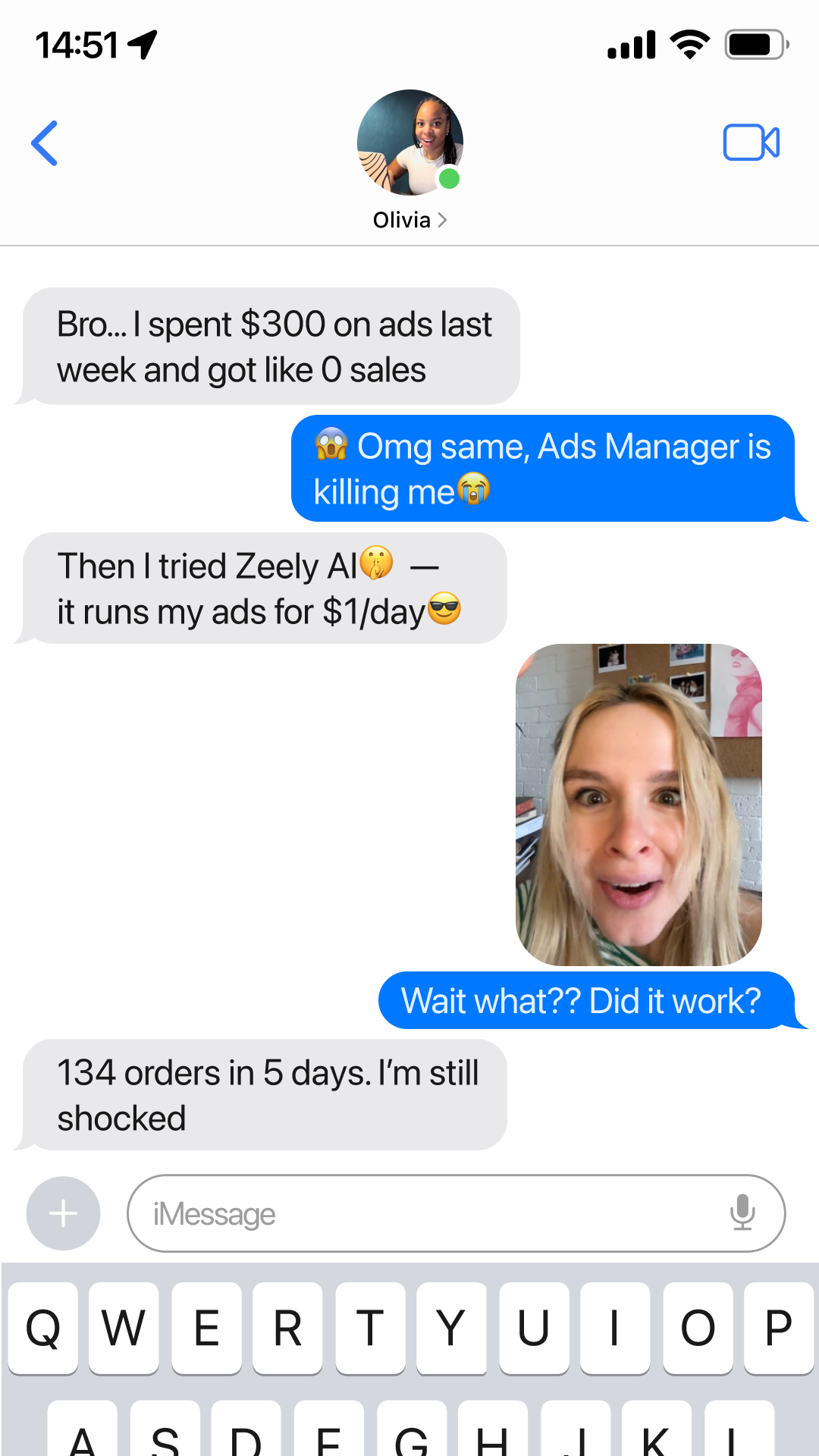 Zeely Facebook ad