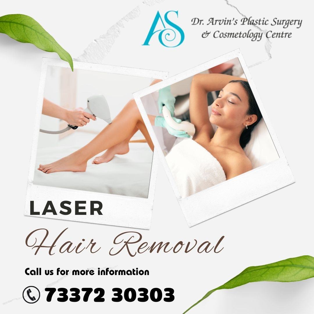 Dr.Arvin.Plasticsurgery Facebook ad: Say goodbye to razors and waxing! Switch to Laser Hair…