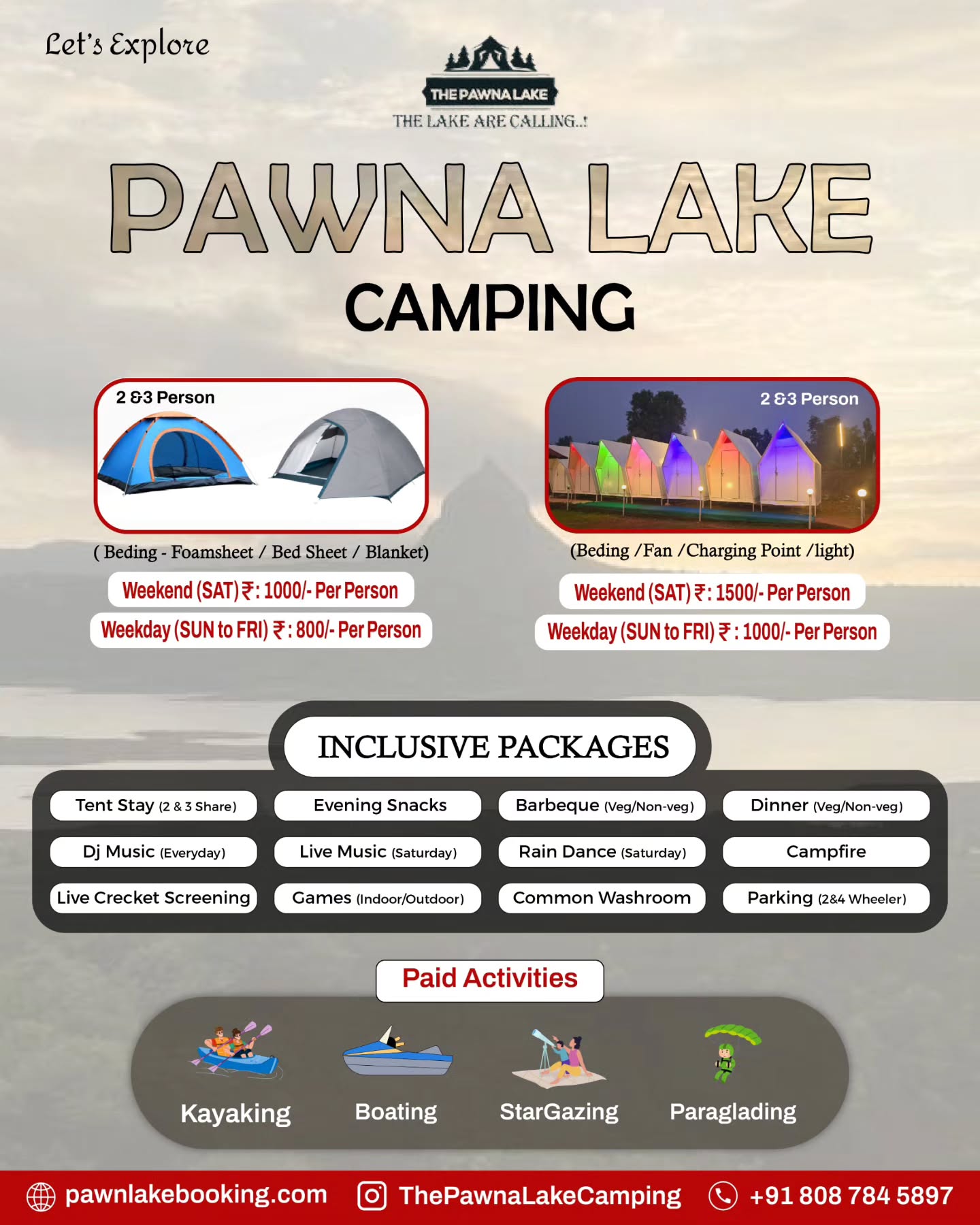 The Pawna Lake Camping Facebook ad
