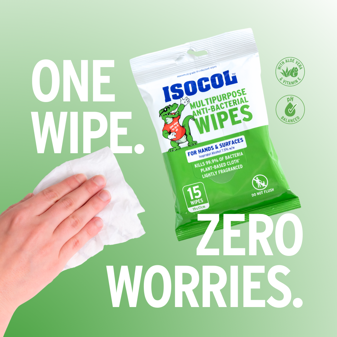 Isocol Facebook ad: Your new must-have for hygiene, convenience, and care.