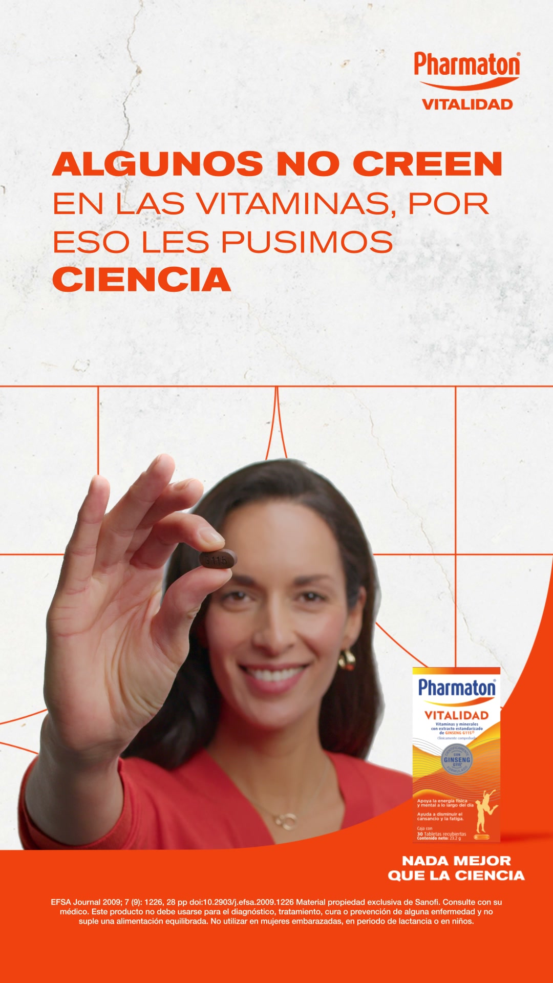 Pharmaton CA Facebook ad: Conoce tu multivitamínico