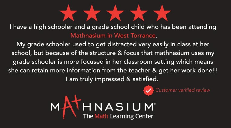 Mathnasium of Del Amo Facebook ad