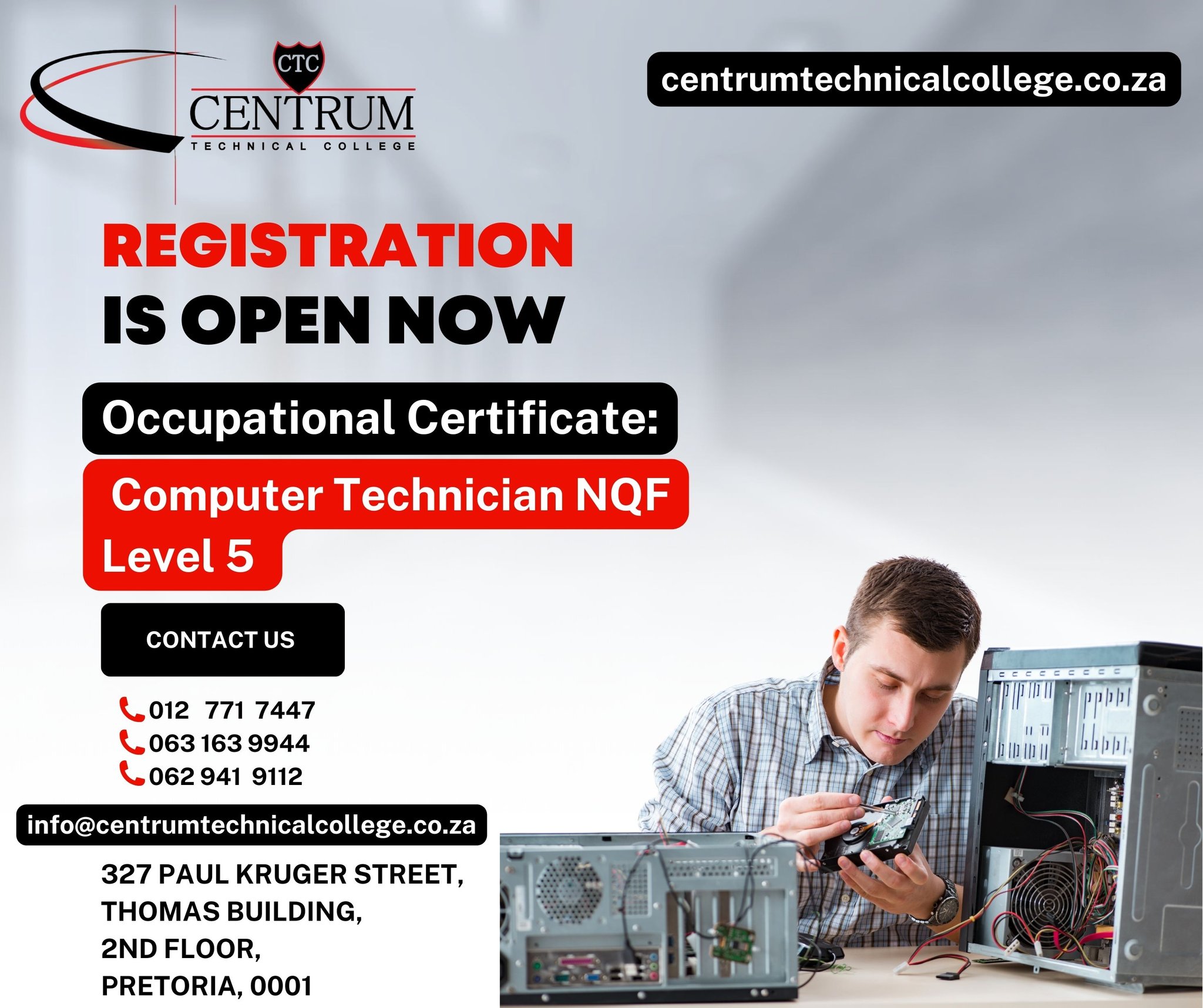 Centrum Technical College Facebook ad: 2026 ACADEMIC YEAR