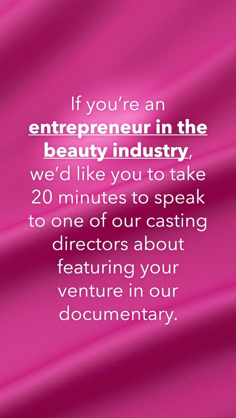 BetaBlox Facebook ad: Beauty Industry Entrepreneur?