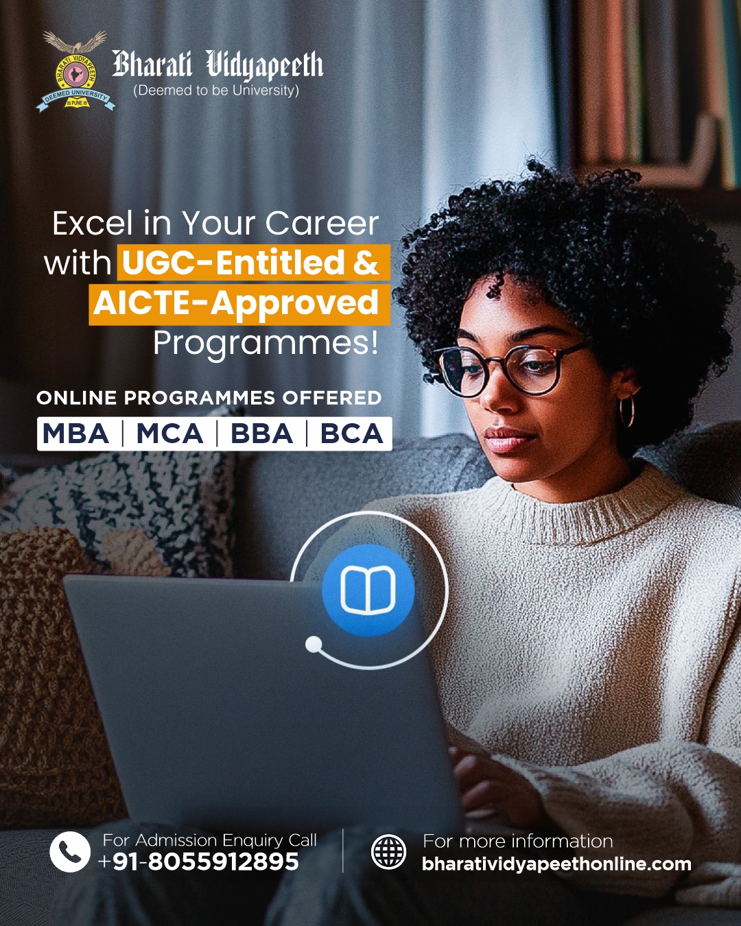 Bharati Vidyapeeth Center for Distance & Online Education Facebook ad