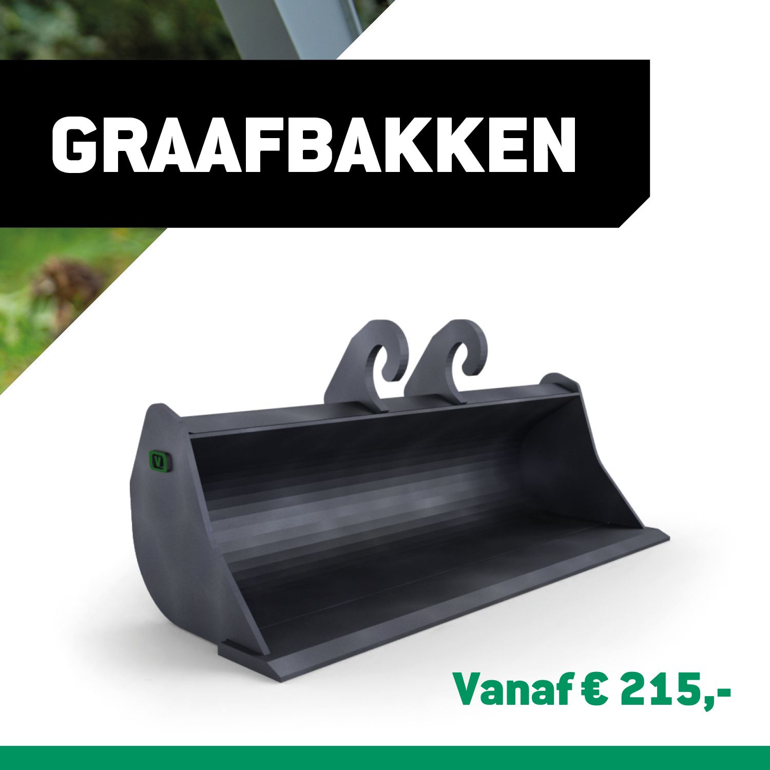 VemaTec Facebook ad: Bestel uitrustingsstukken voor jouw graafmachine online!