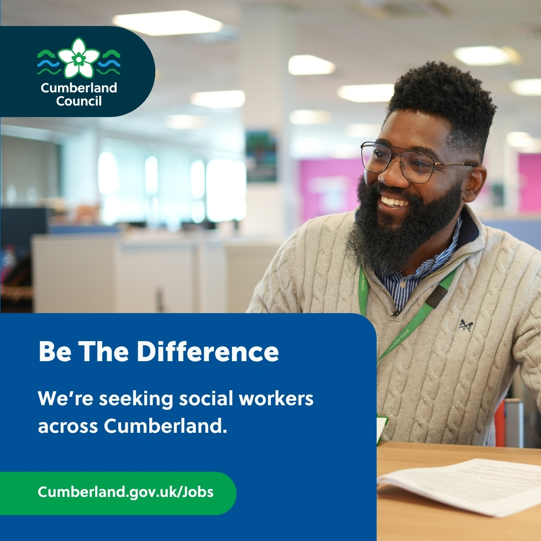Cumberland Council Jobs and Careers Facebook ad: Be The Difference