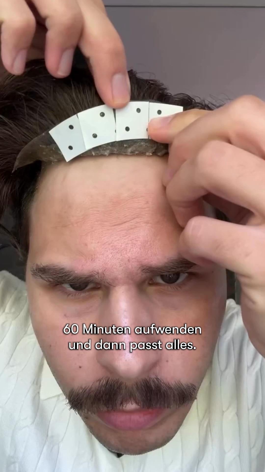 O.C. Hairsystems Facebook ad: Garantiert volles Haar in 2 Stunden