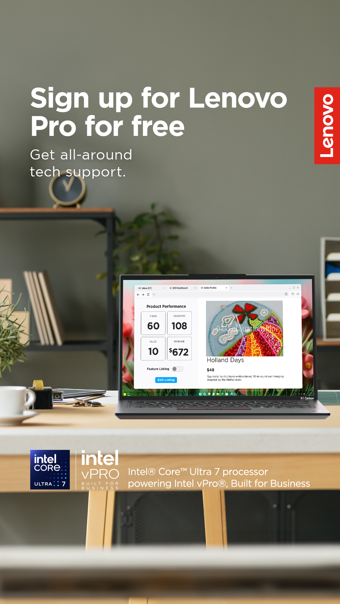 Lenovo Facebook ad