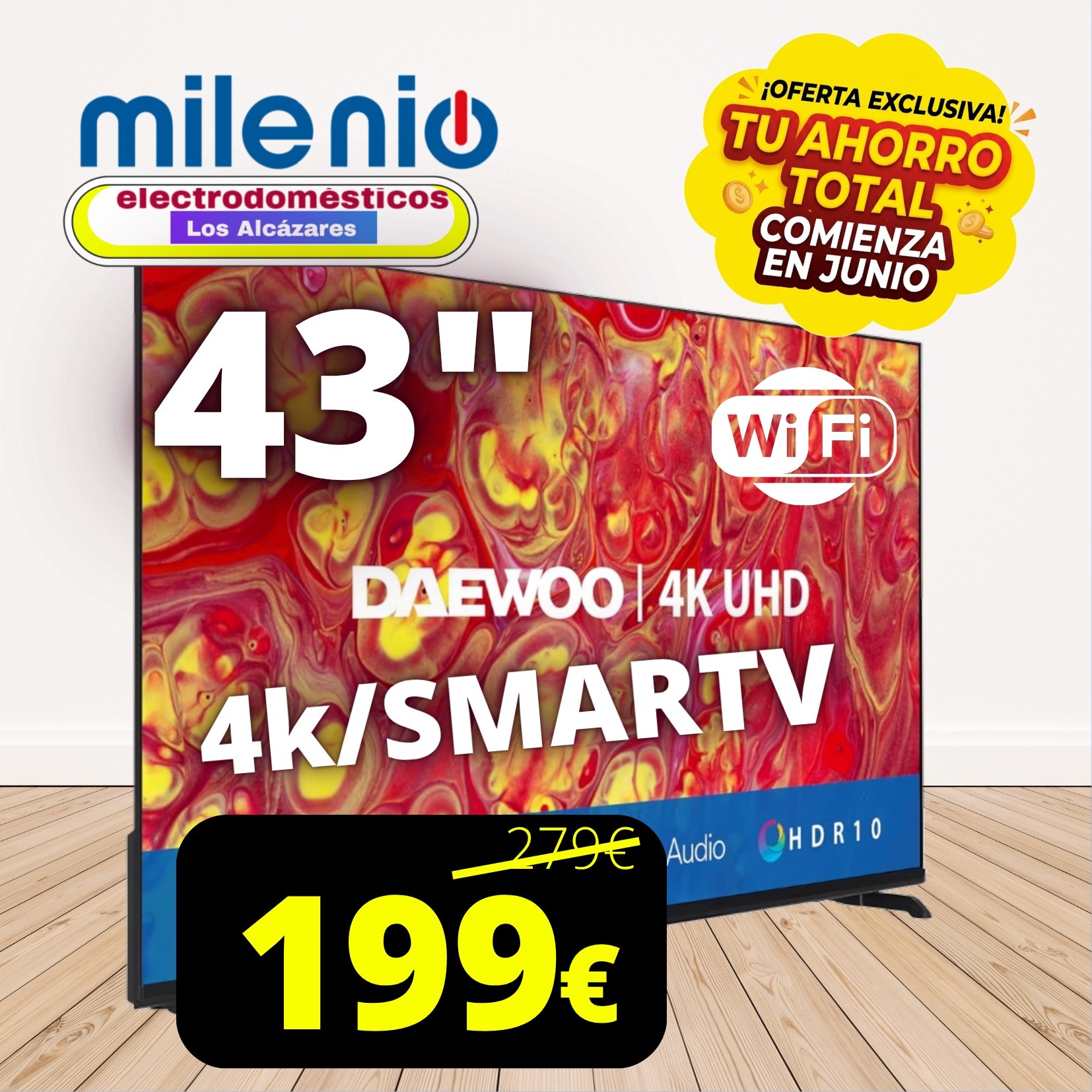Milenio Electrodomesticos Facebook ad: PROMO EXCLUSIVA DE JUNIO