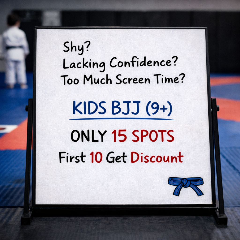 BAMA The Boado Academy of Martial Arts & Fitness Facebook ad: Only 15 Kids BJJ Spots Left