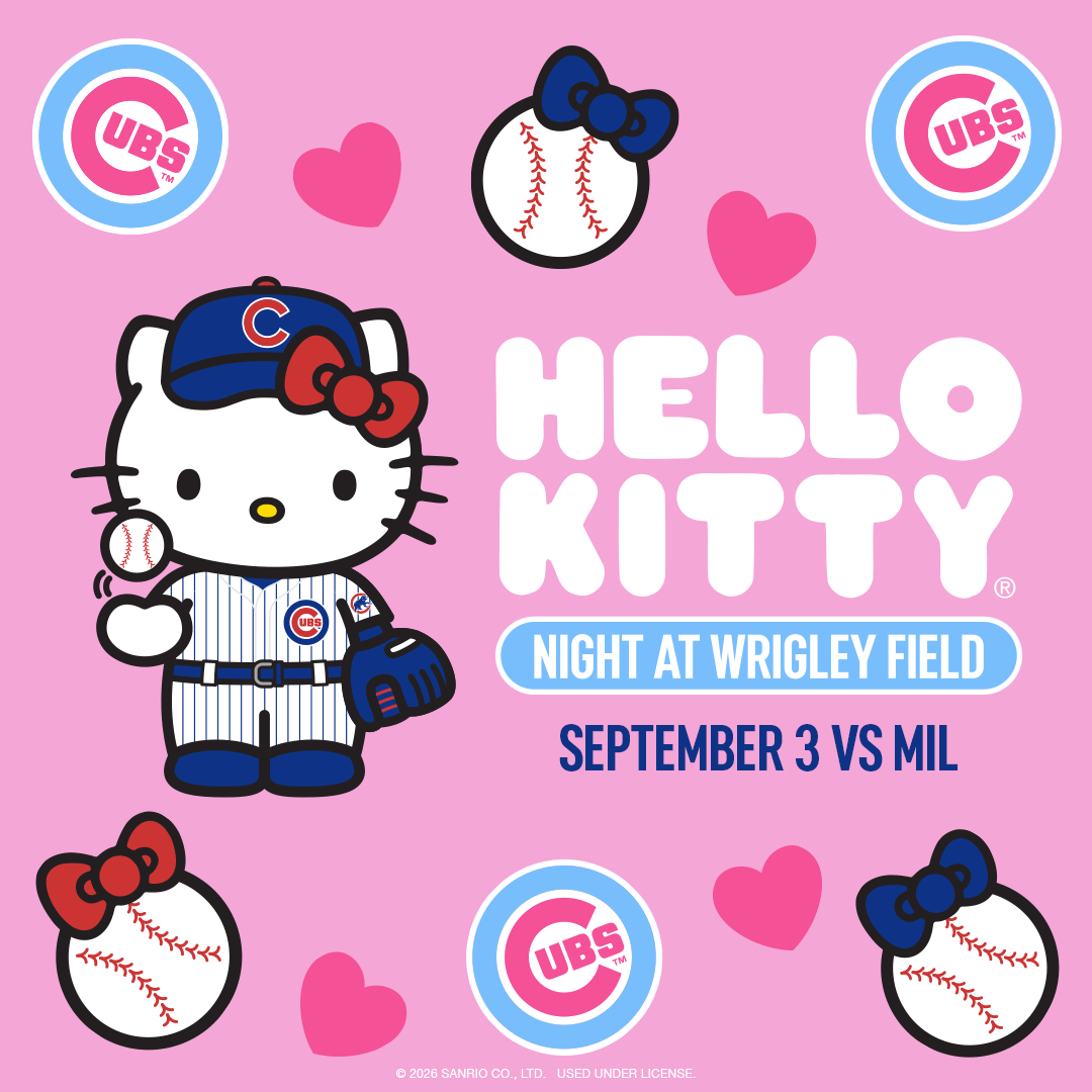 Chicago Cubs Facebook ad: Hello Kitty is coming to Wrigley Field on…
