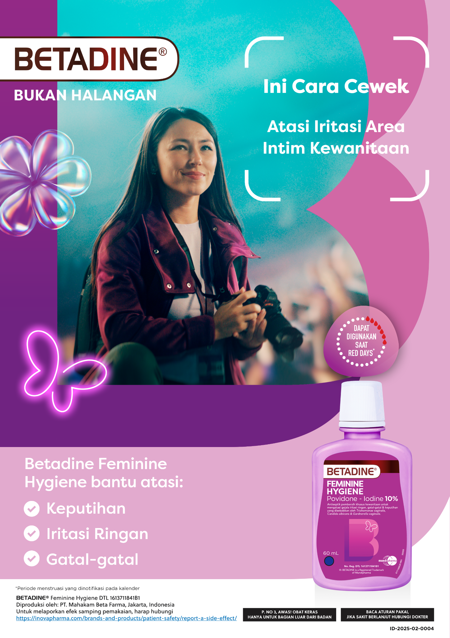 Betadineforher Facebook ad: Halodoc - Beli Obat, Tanya Dokter, Cek Lab Terpercaya