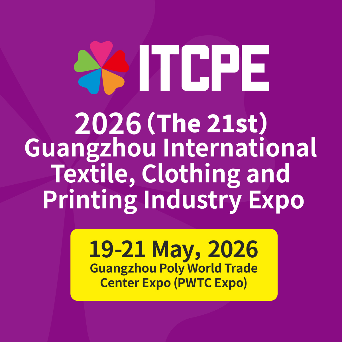 ITCPE-International Textile Clothing Printing Expo Facebook ad: 21st Guangzhou International Textile, Clothing and…