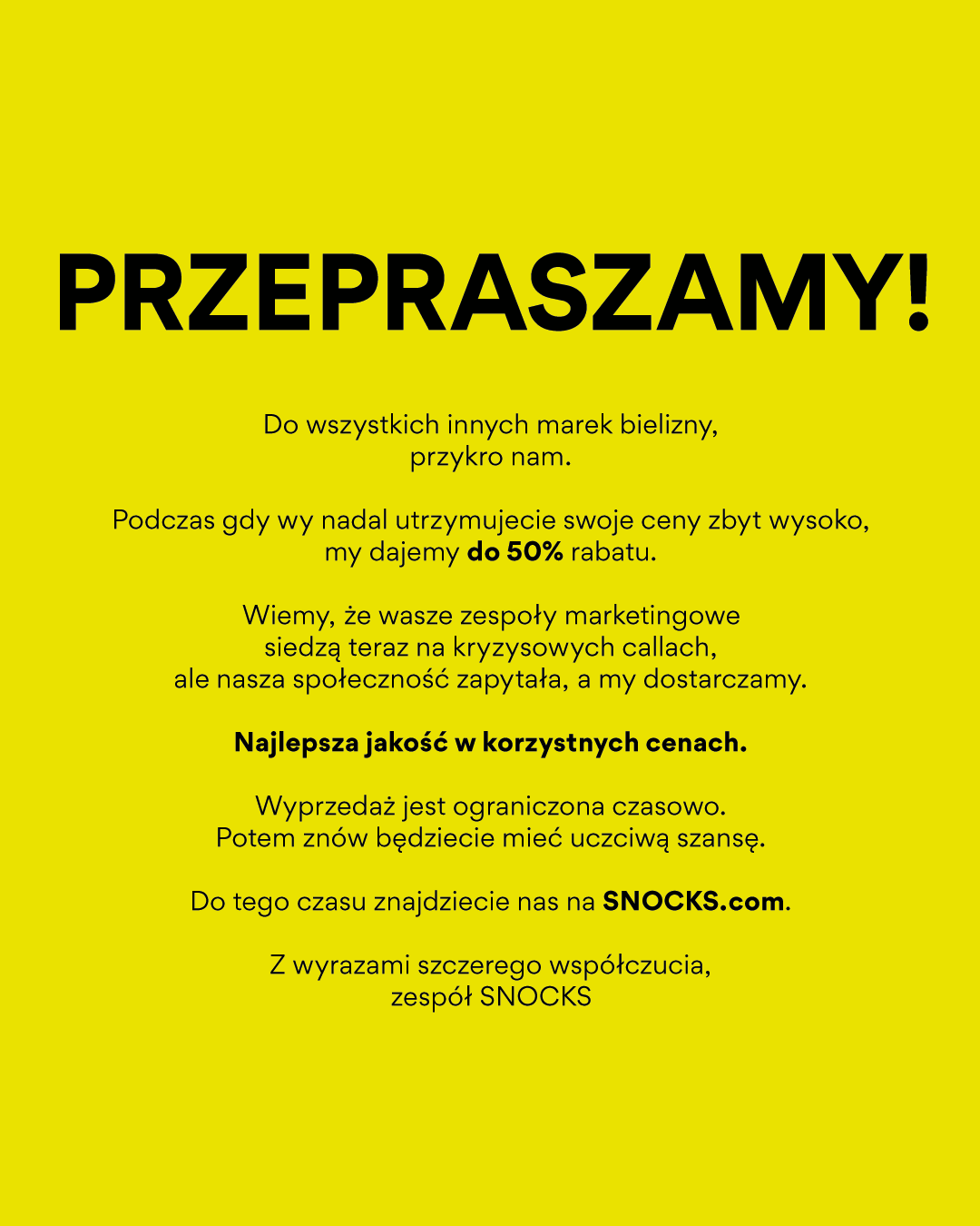 Snocks Facebook ad