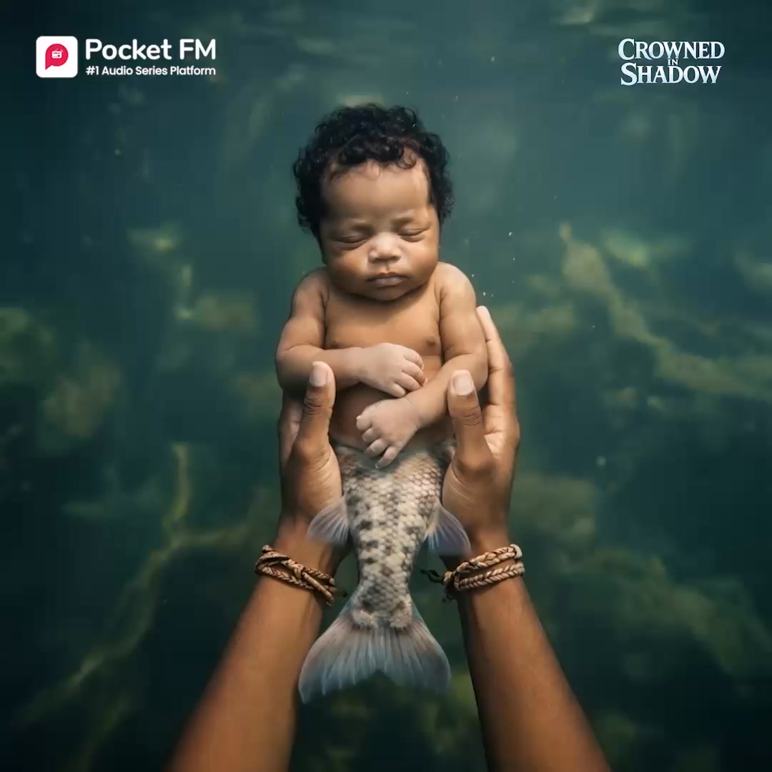 Pocket FM Stories Facebook ad: To find out, listen to the audioseries 'Crowned in Shadow'…
