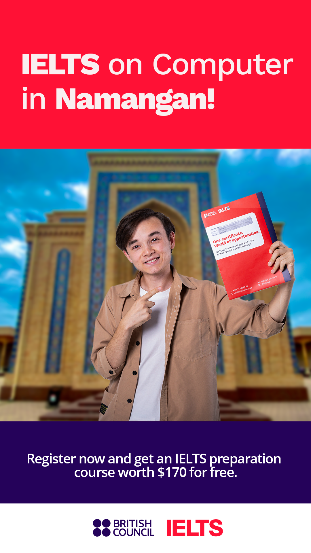 British Council Uzbekistan Facebook ad