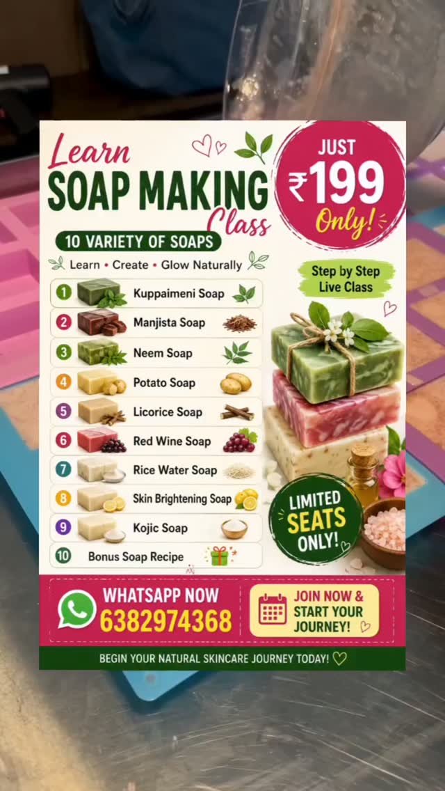 muvaherbals Facebook ad: Organic soap making course