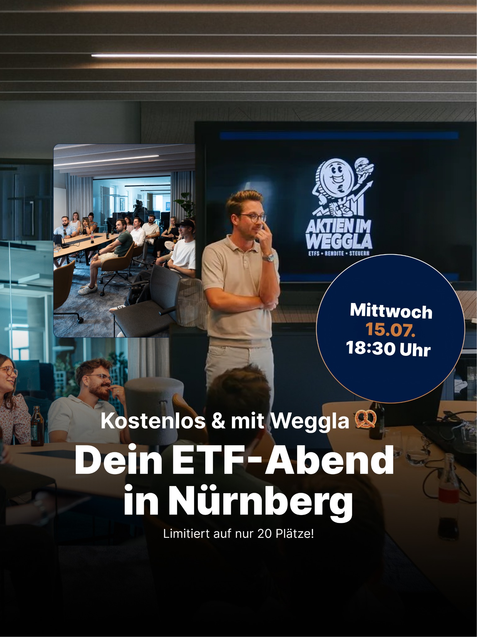 Aktien im Weggla Facebook ad from Jul 8, 2026