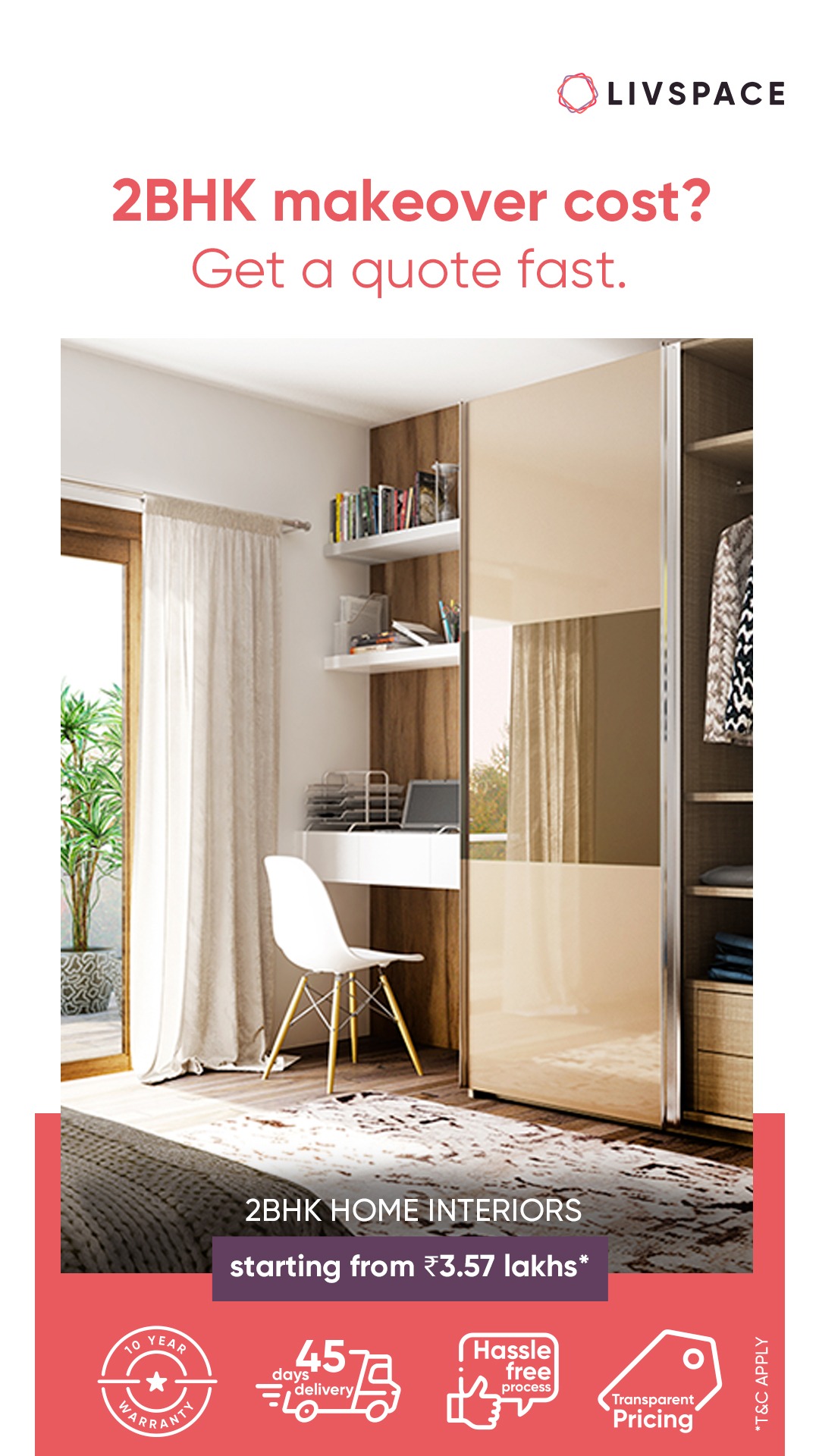 Livspace India Facebook ad from Jul 9, 2025