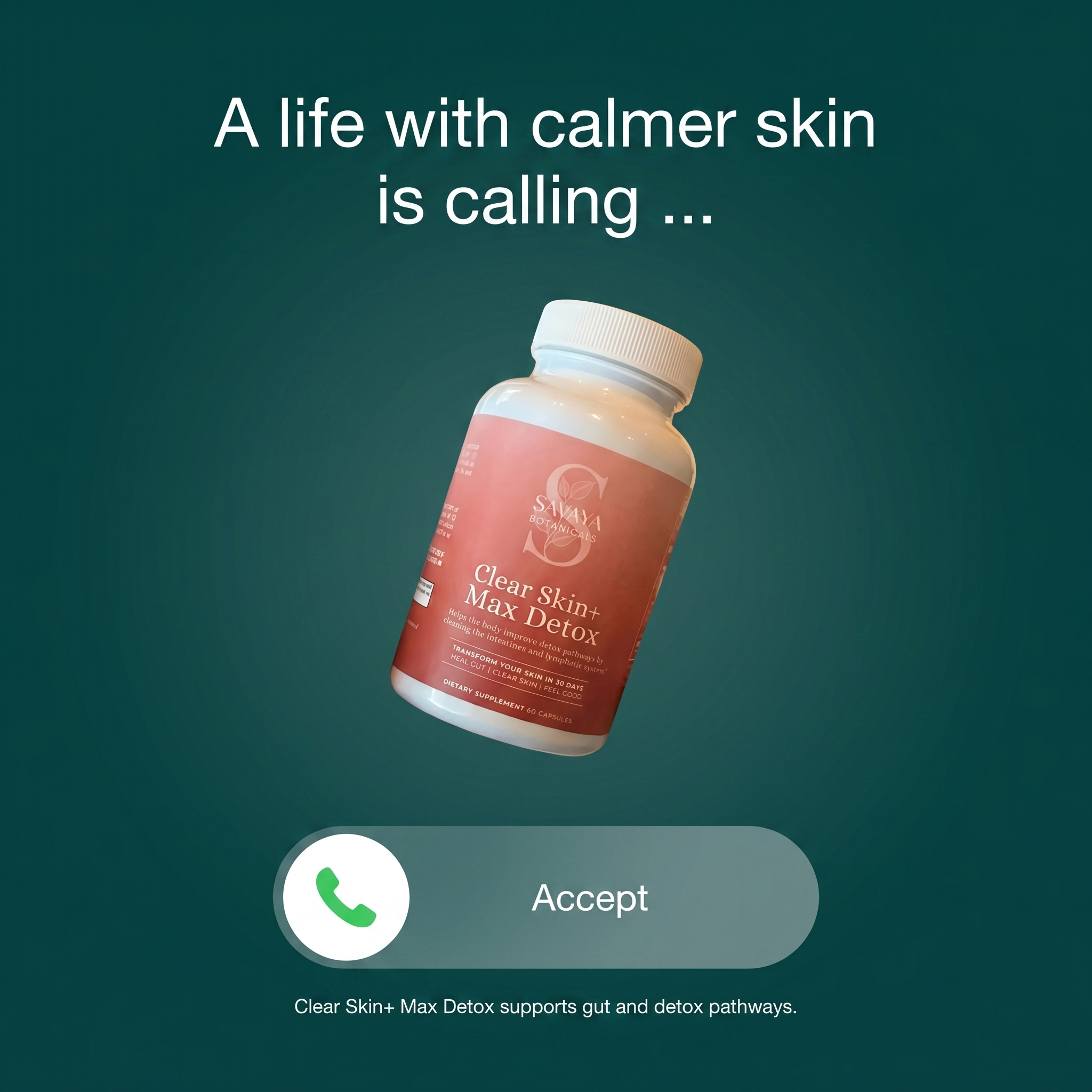 Savaya Botanicals Facebook ad