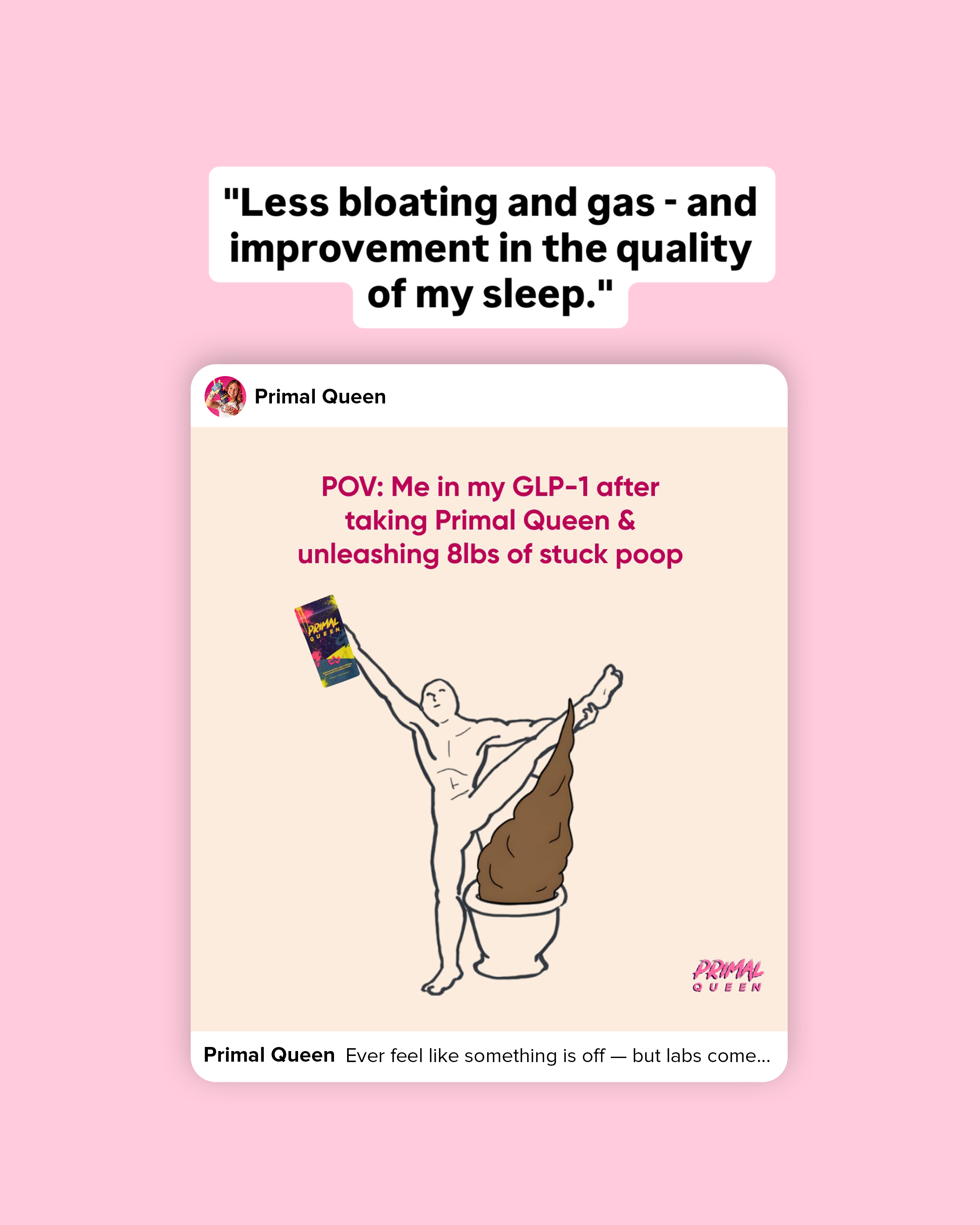 Primal Queen Facebook ad