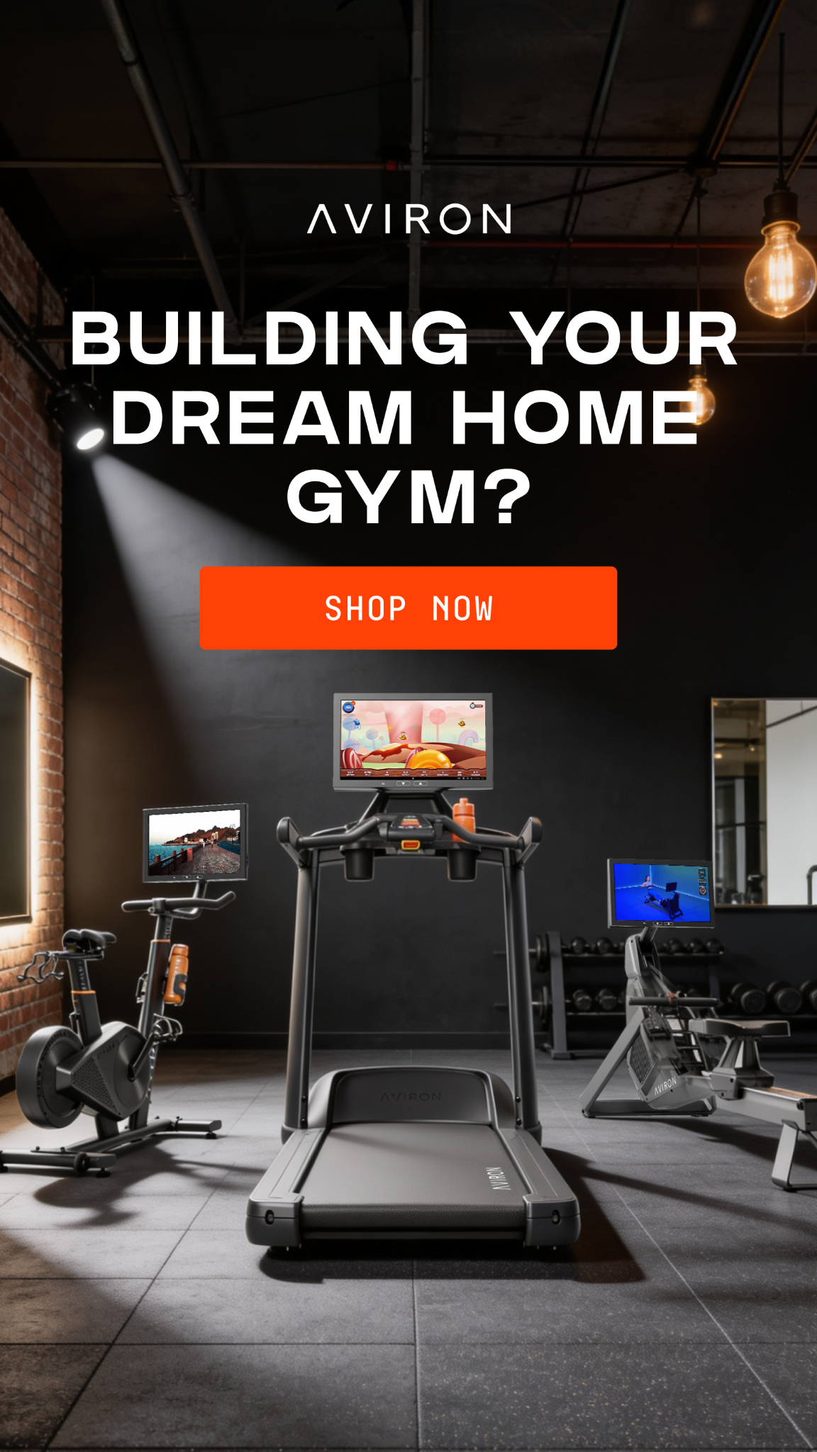 Aviron Facebook ad: End Boring Workouts | Aviron