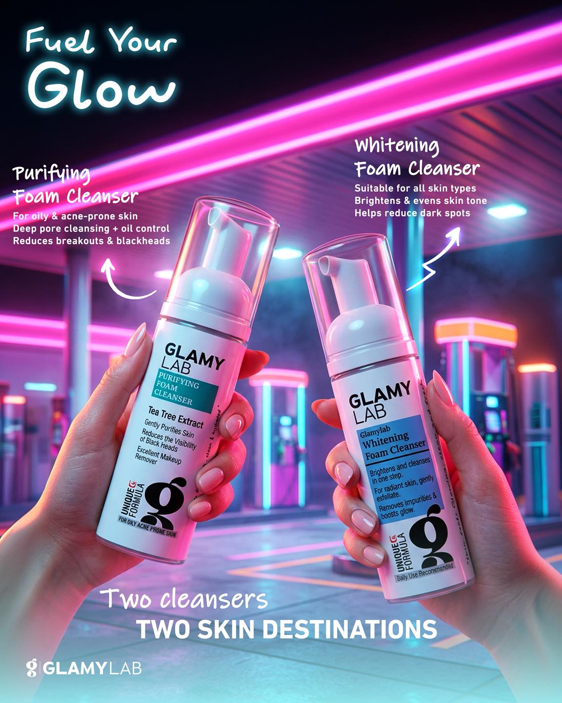 Glamy Lab Facebook ad
