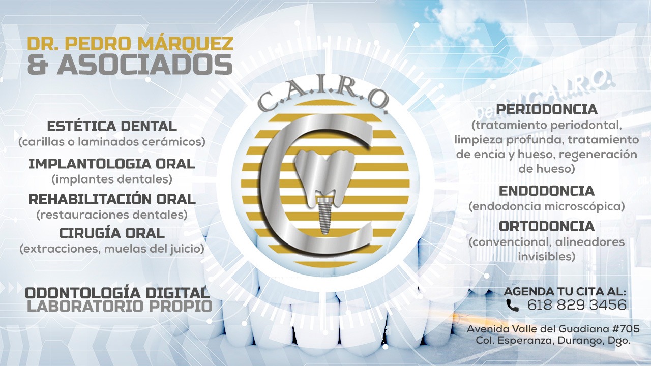 Centro Dental CAIRO Facebook ad: + de 25 años en Durango creando sonrisas.
