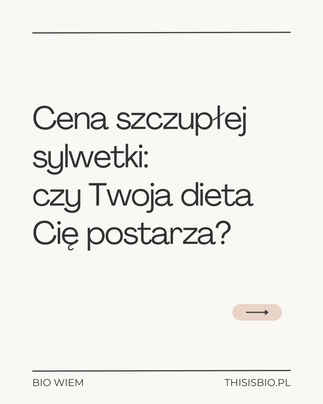 This is BIO Facebook ad: Przed Tobą kolejny odcinek z serii BIO WIEM…