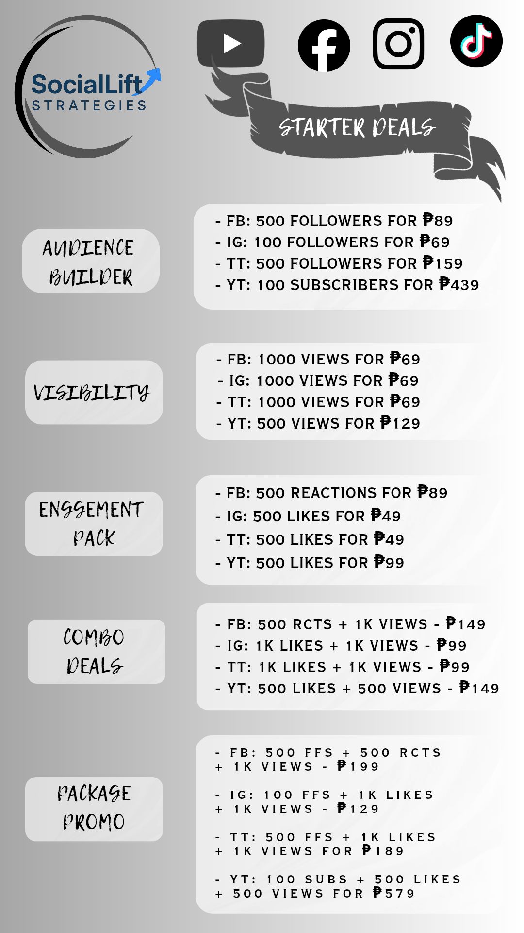 Social Lift Strategies Facebook ad: SOCIAL MEDIA BOOSTING SERVICES