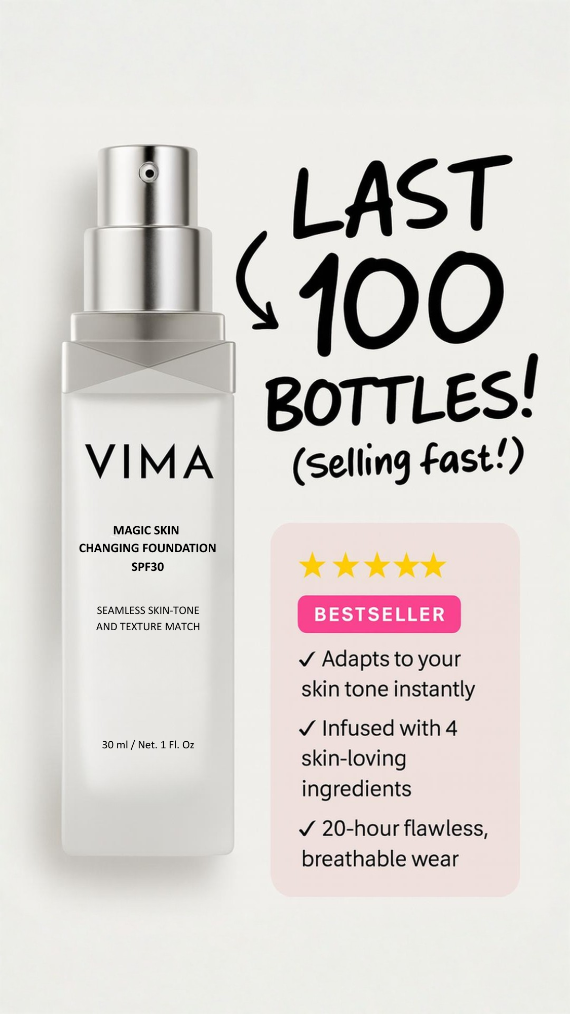 Vima Cosmetics Facebook ad