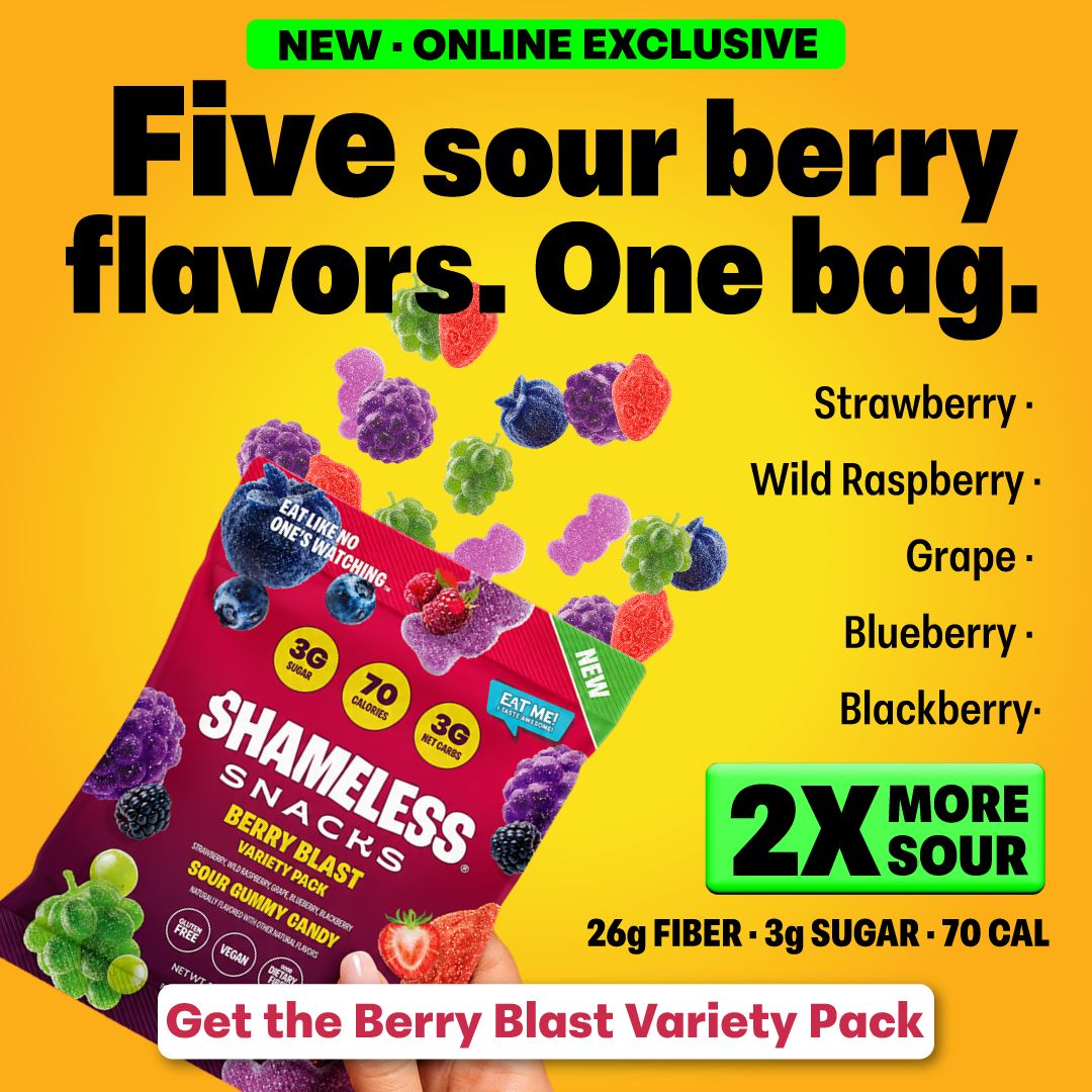 Shameless Snacks Facebook ad