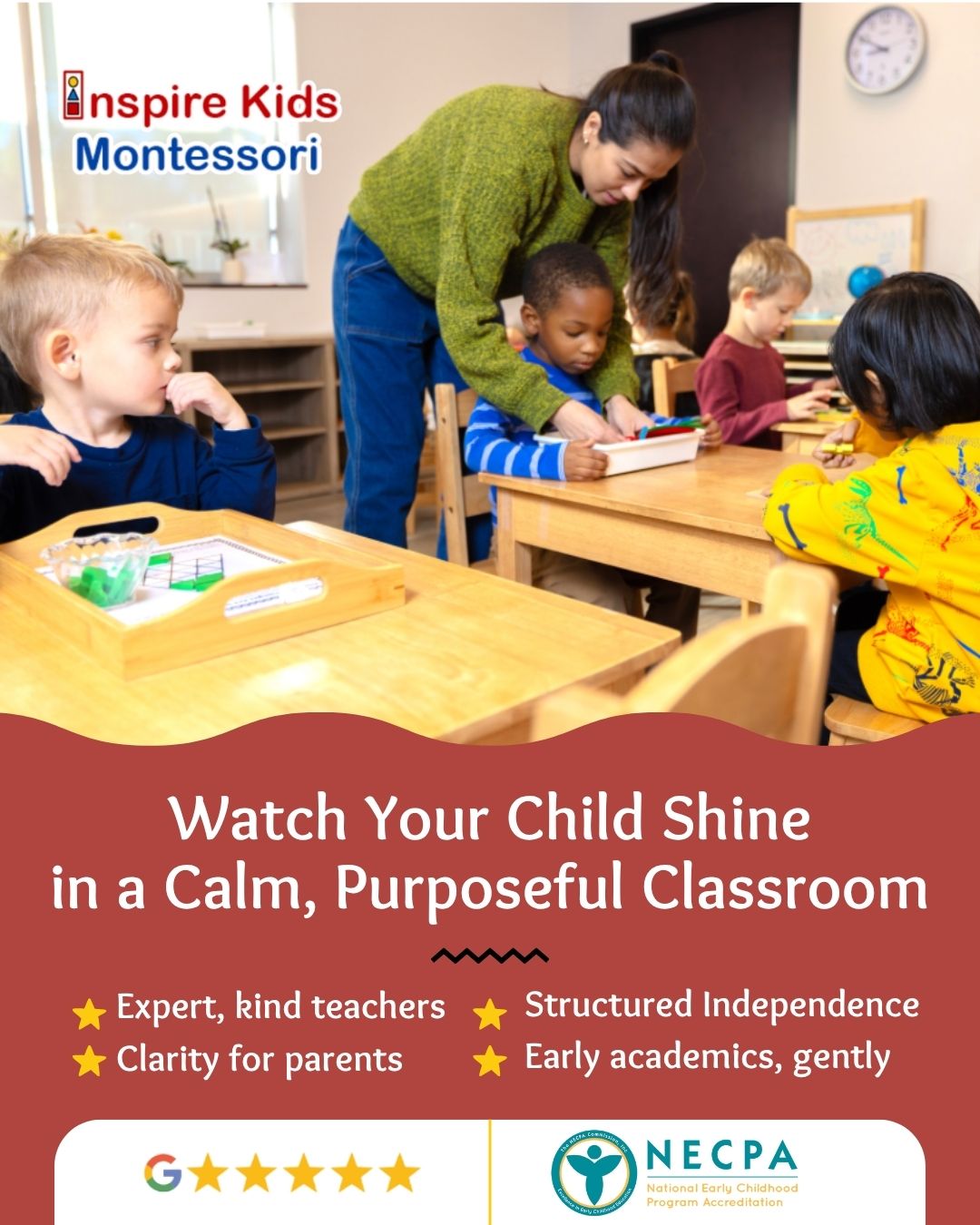Inspire Kids Montessori Facebook ad